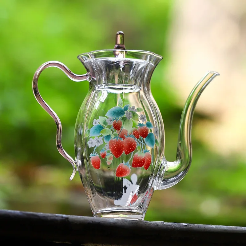

Imitation of Imperial Concubine Song Tea Making Device Glass Teapot Hand Ewer Green Tea Special Kettle Suit Tea Kettle