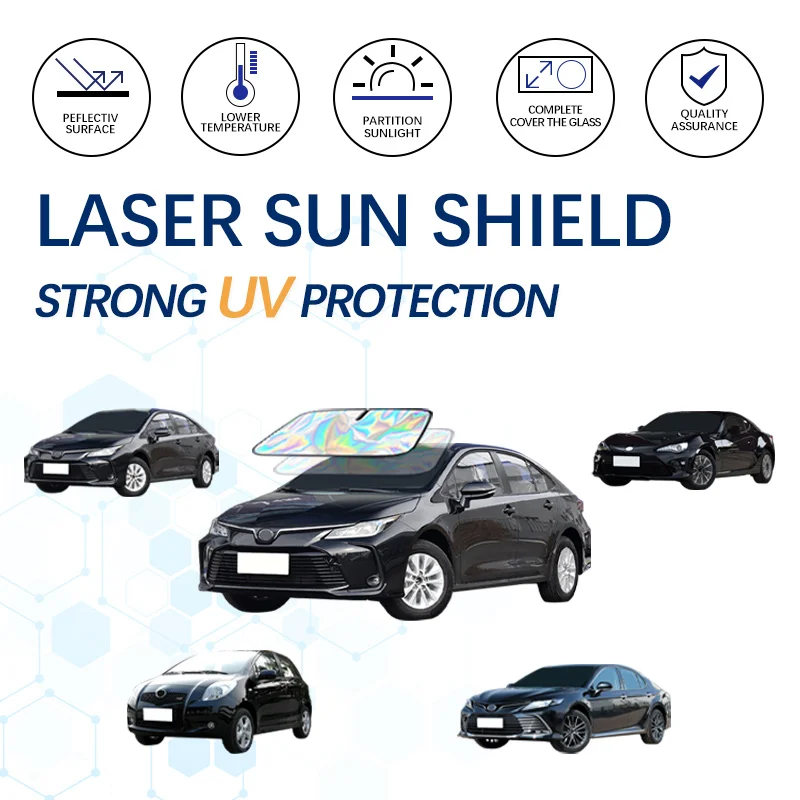 

Car Windshield Sun Shade Sunshade Sun Visor shade cover Foldable Blocks UV Rays For Toyota Camry Prius Auris Corolla CHR Aqua 86