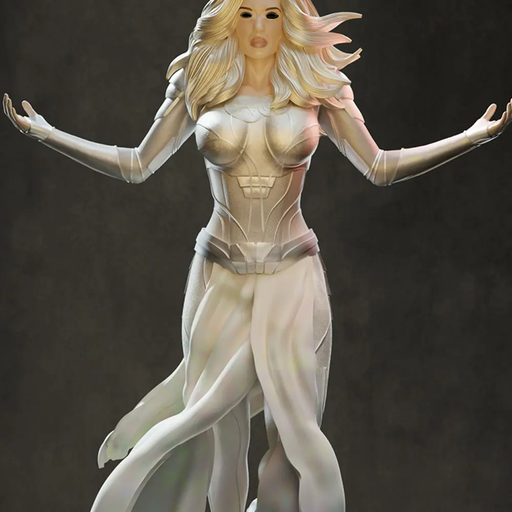 1/24--1/8 Movie Character Model Girl Resin Model Kits 3D Printed Gray Model Figurine DIY Doll Model Unassembled And Unpainted