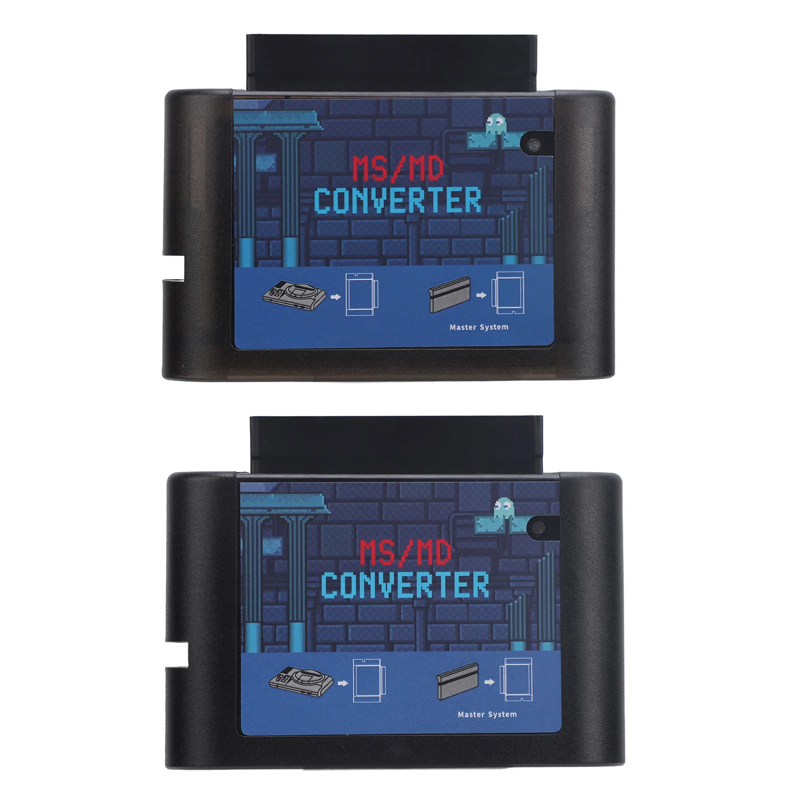 MS To MD Game Card Converter Practical Endurable Compact MS To MD Game Video Cassette Converter for Multiple Gaming Platforms