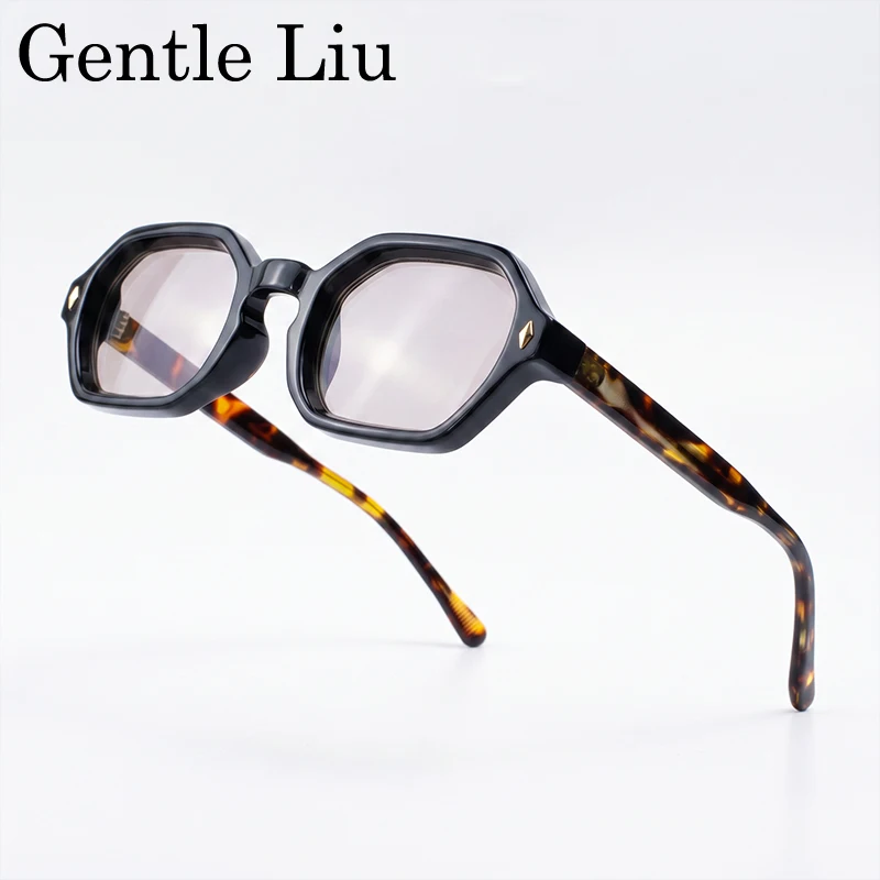 

Square Photochromic Sunglasses Men 2026 Luxury Brand Designer Geometric Polygon Frame Sun Glasses Trendy Outdoor Eyewear Shades