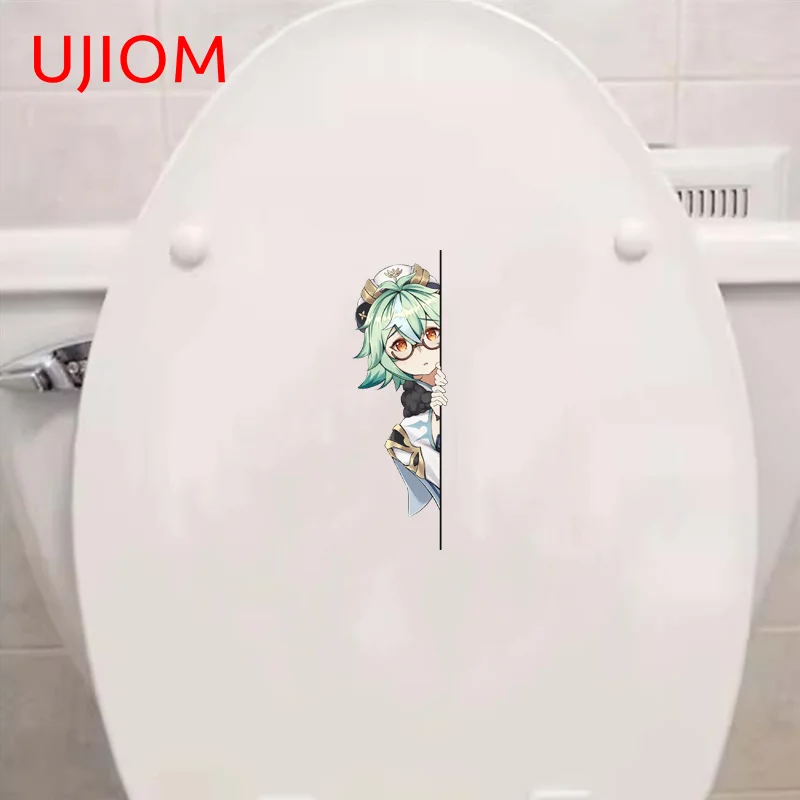 UJIOM فاليريا رودريغيز تطل جينشين تأثير الجدار ملصق لطيف الجدة لافتة للنظر ملصق مائي مناسب لغرفة اكسسوارات الديكور