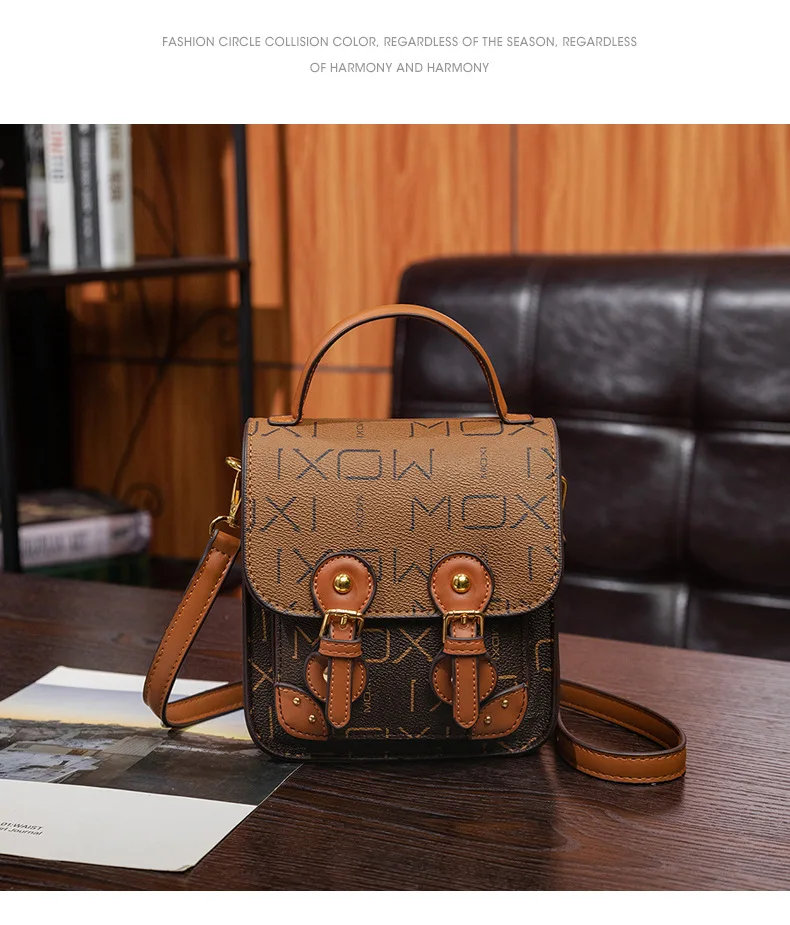 

2025 Convertible Vegetarian Tote Bag, Adjustable Crossbody Bag, Retro Letter Print, A Must-have for Ladies' Commutes