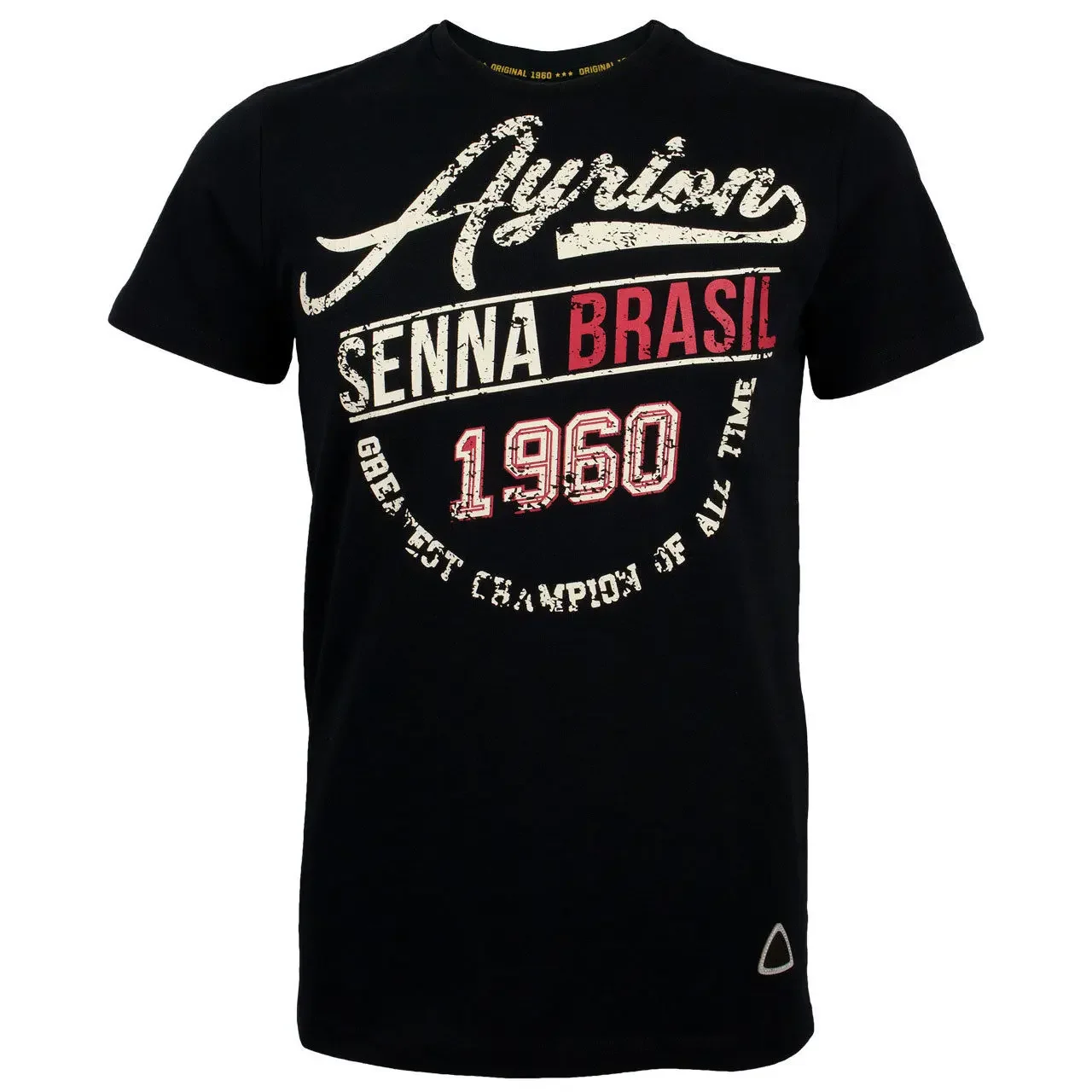 Ayrton Senna T-Shirt Senna Bresil 1960 Quality T Shirts Men Printing Short Sleeve O Neck T Shirt