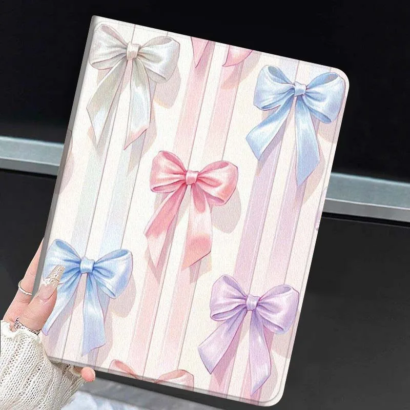 Black And White Bow Popular For Huawei MediaPad MatePad Honor Pro V6 9 V8 X9 X 10 13.3 11 Inch Pen Tray Tablet Case