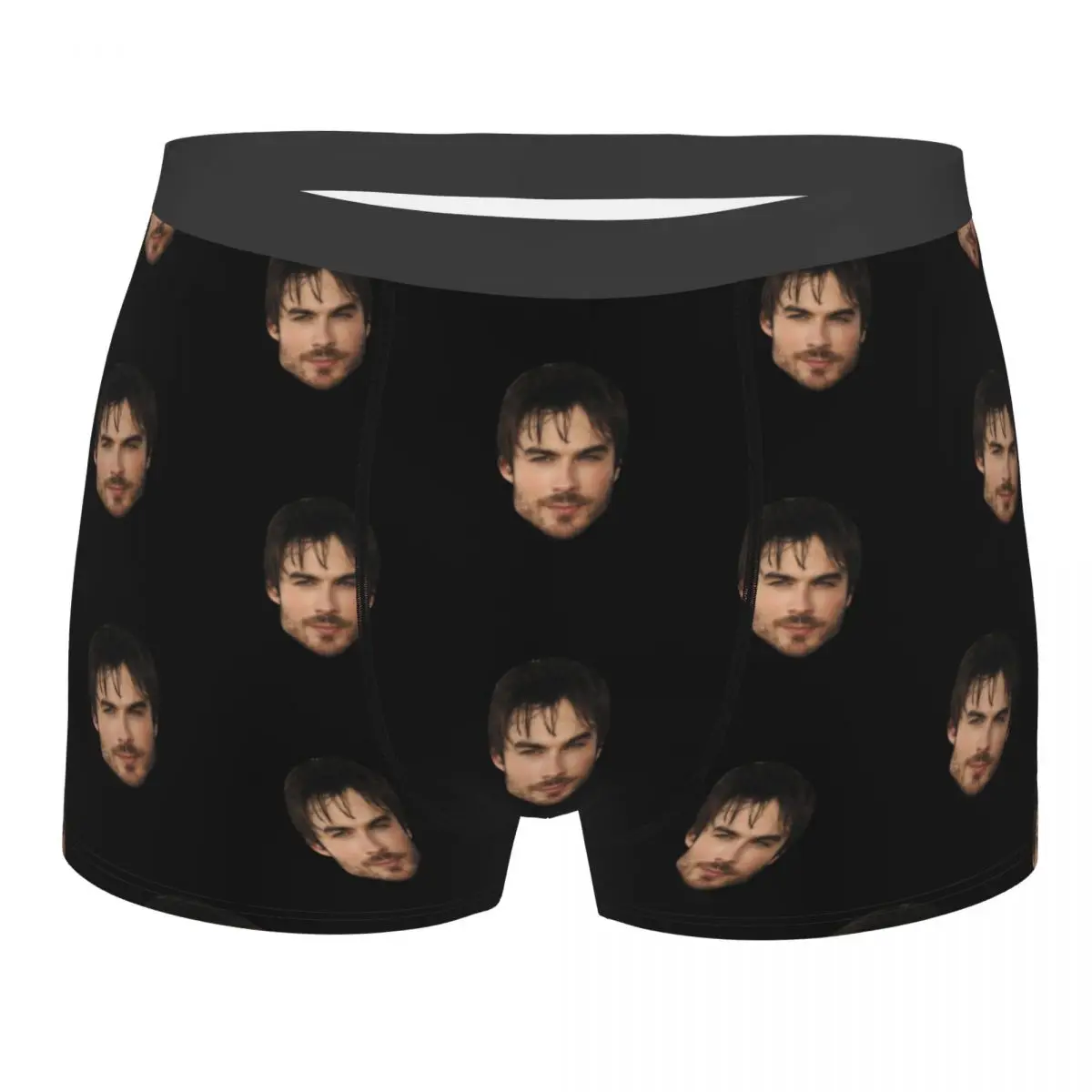 Humor Boxer Damon Salvatore Ian Somerhalder Shorts Panties Briefs Men Underwear Soft Underpants for Homme