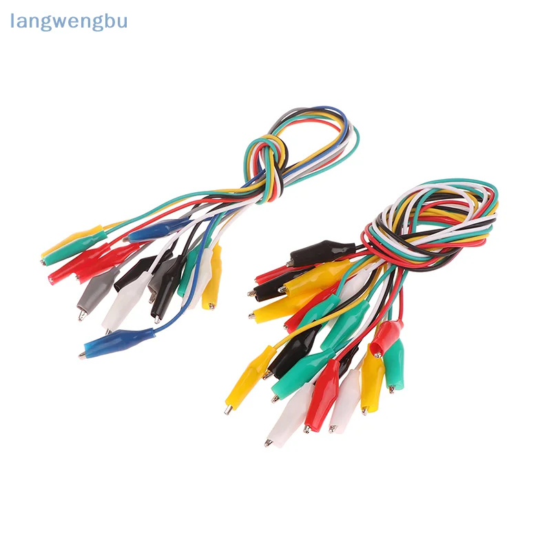 

1Set Double-Ended Crocodile Clips Electrical Test Cable Wires Test Leads Tool