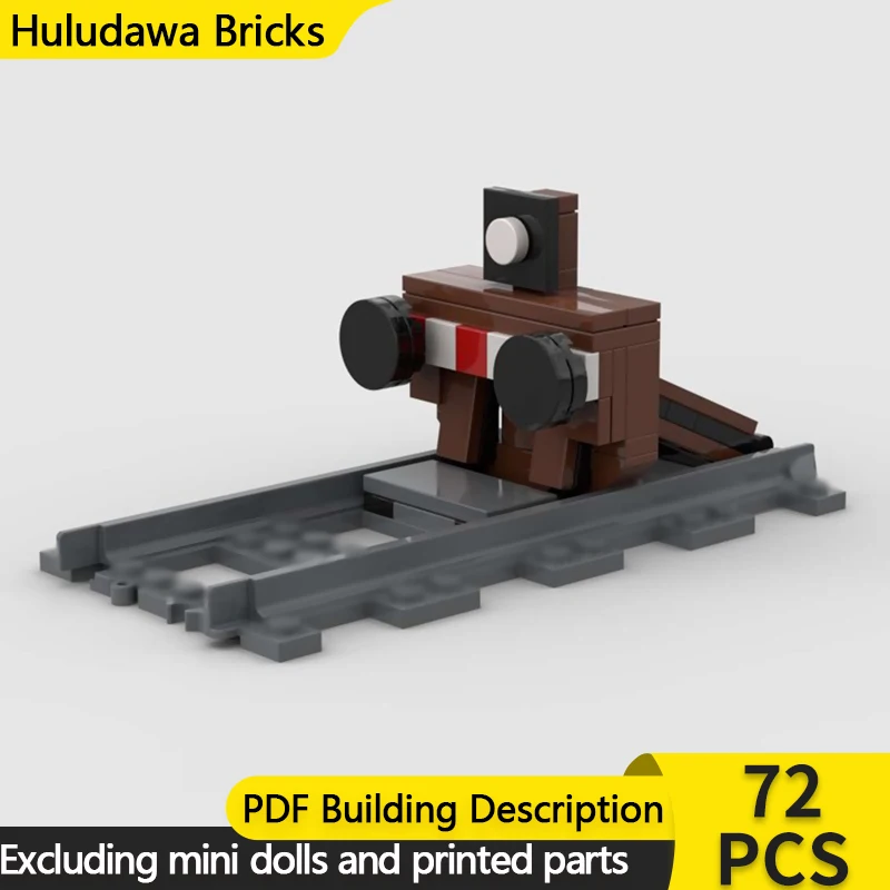 

City Street View Model MOC Building Bricks Railway Wooden Bumper Modular Technology Children Holiday Gifts Assemble Toys Suit