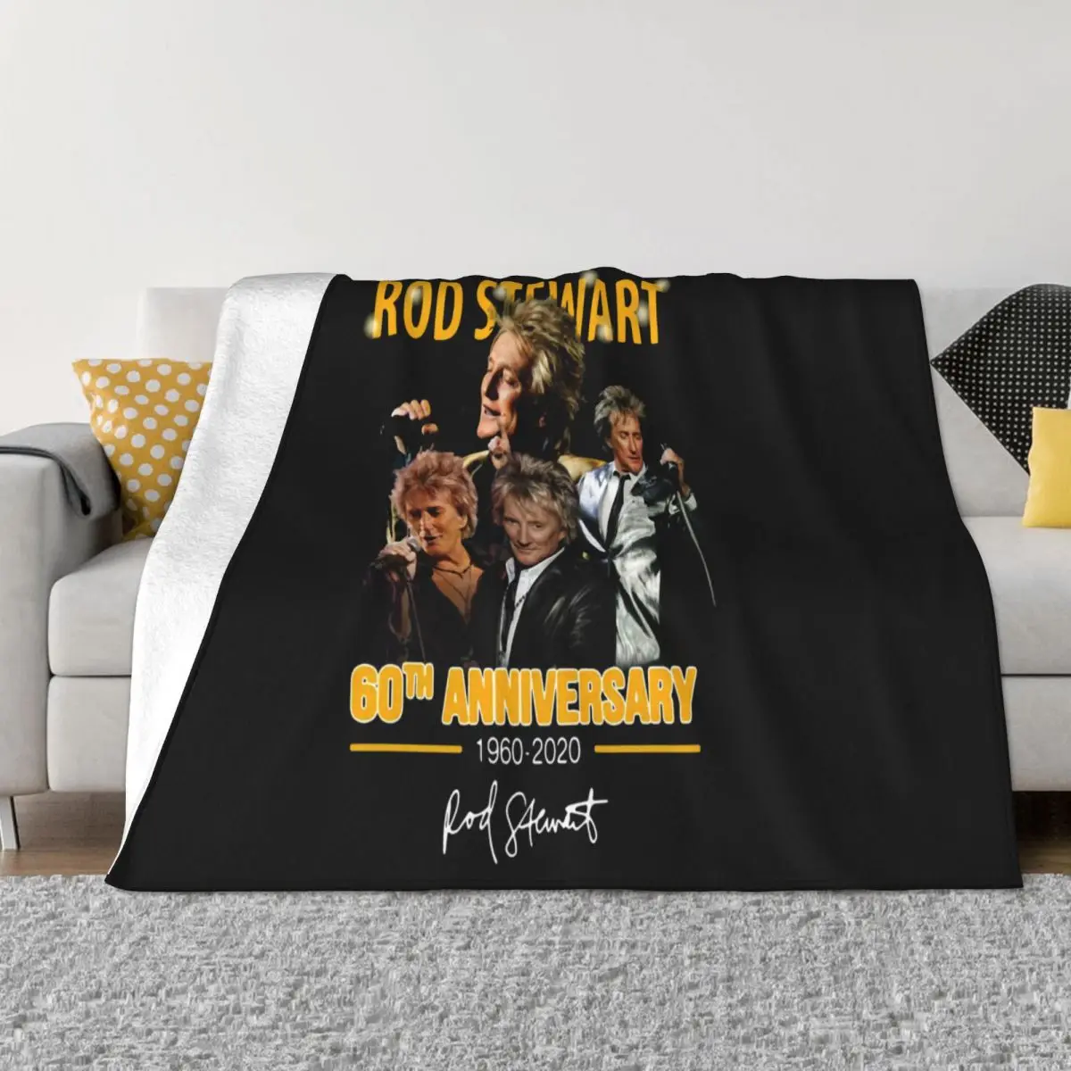 Raro Neu 8499 Rod Stewart The Hits Tour 2020 tamaño Grose S 2Xl marca Swag mediana edad Casual Fitness manta