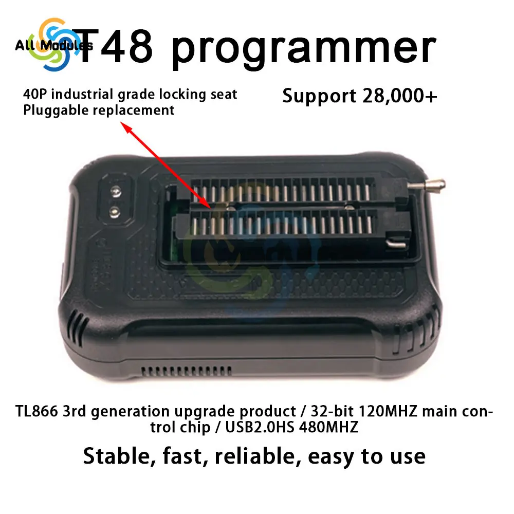 T48 TL866II TL866-3G high-speed programmer module with USB cable USB2.0 HS 480mhz supports more than 28000 integrated circuits