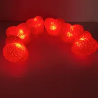Love Heart LED Night Light 8CM Luminous Lamp for Romantic Home Party Decorations
