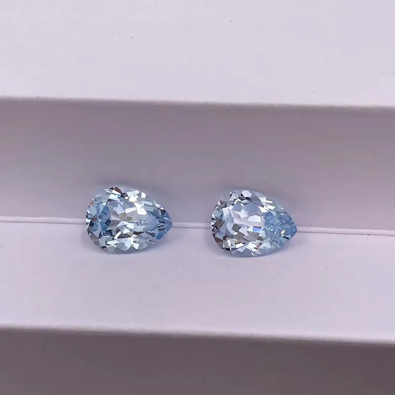 

1PC/Lot Lab Grown Gemstone Aquamarine Gems For DIY Jewelry