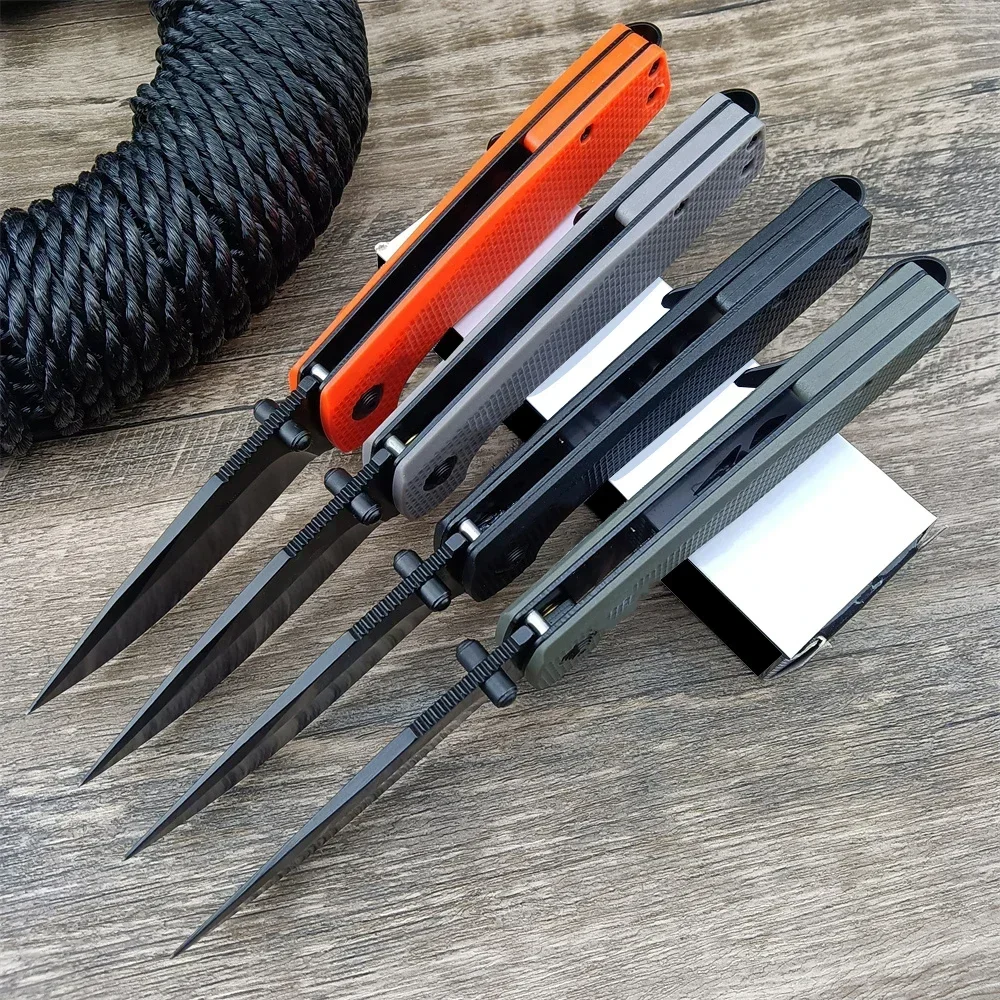 TOP-Selling Folding Blade Knife D2 Blade Nylon Fiber Handle Utility EDC Outdoor Camping Survival Knives Kitchen Fruit Cutter