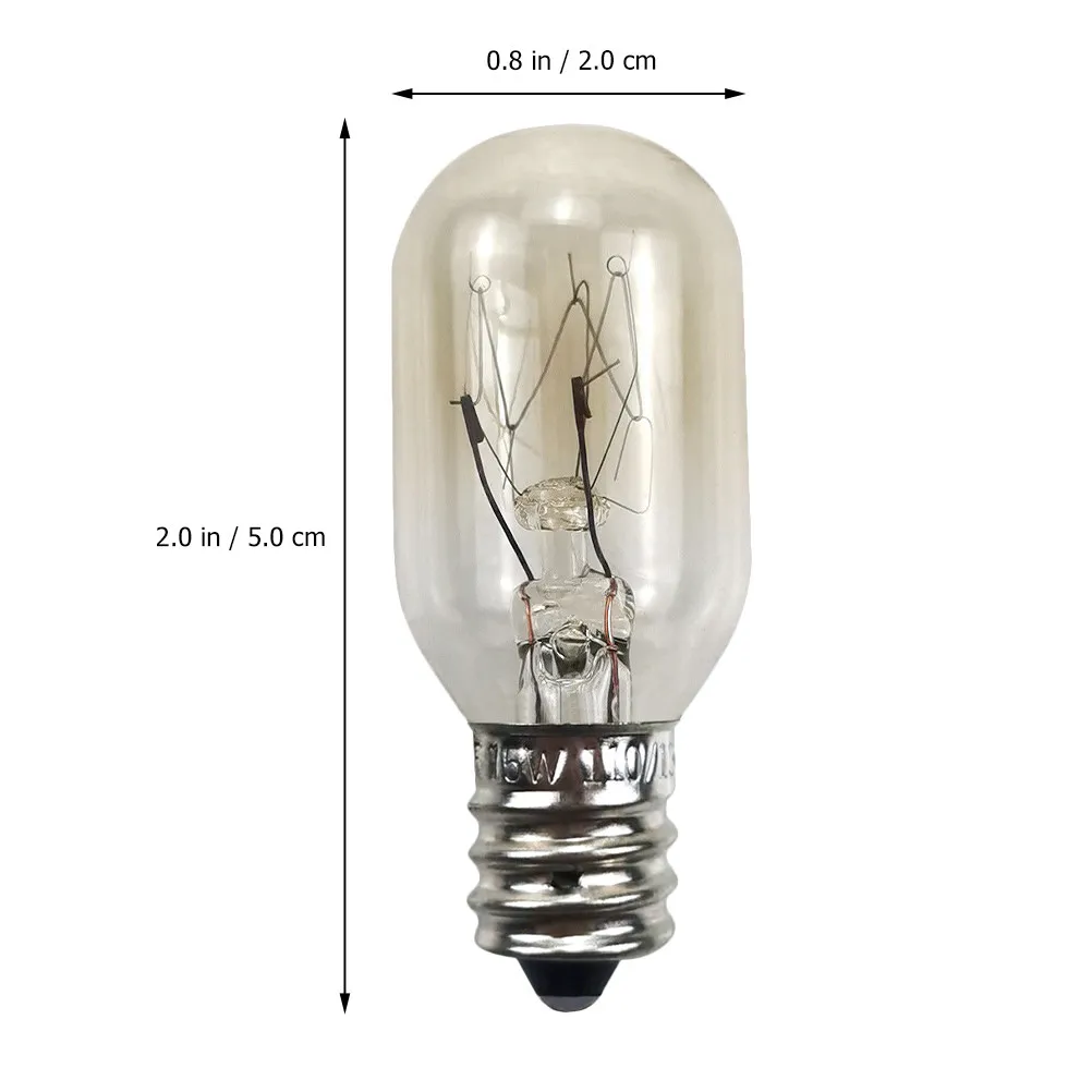 4Pcs Microwave Oven Bulb For Appliance Repair Baking Christmas 15W Set Compact Lightweight Easy Install Screw