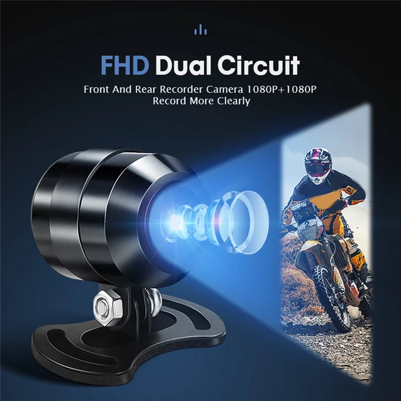 

WIFI Carplay Projection Navigation 2K Dual Recording Waterproof 5 Inch Motorcycle Driving Recorder Tire Pressure Monitor