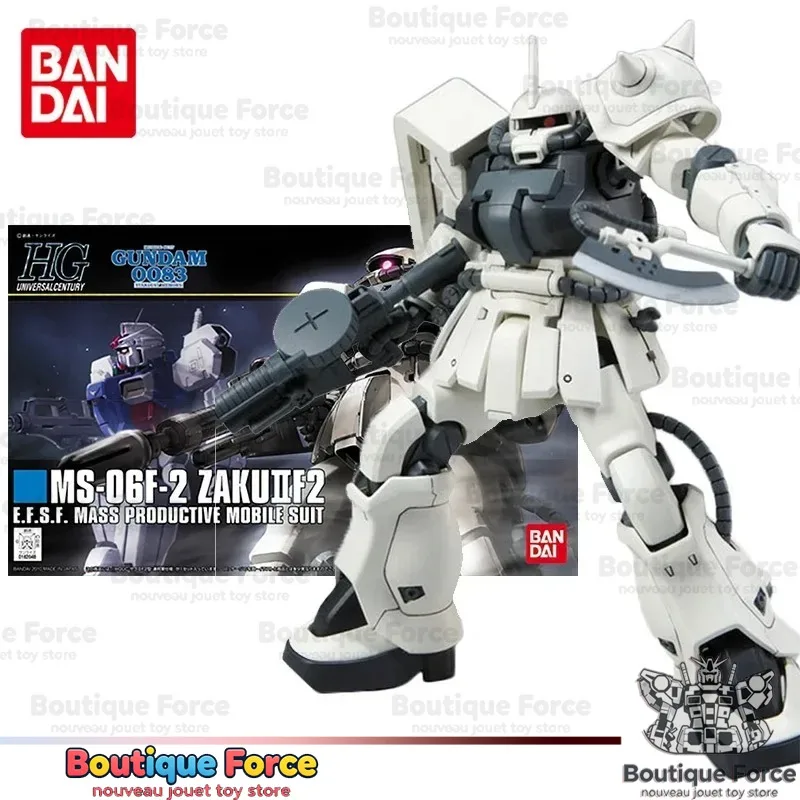 bandai-gundam-ms-06f-2-zaku-ii-f2-hguc-1-144-model-kit-anime-figure-giocattolo-da-collezione-kit-di-costruzione-per-adulti-bambini-fan-regalo