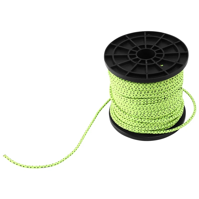 4Mm 50M/16.4Ft Glow In The Dark Luminous Reflective Tent Rope Guy Line Camping Cord