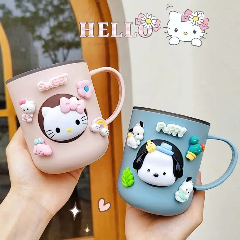 

Cute Sanrios Hello Kittys Kuromi My Melody Toothbrush Cup Children Rinsing Cup Cute Cup Wash Cup Fashion Festival Small Gifts