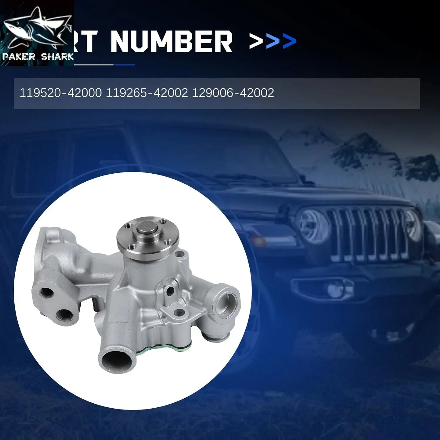 119520-42000 119265-42002 Water Pump For Engine 3TNE68 2TNE68 3D68 3TNE74 3TNA70 3TNA74 Automotive Excavator Parts