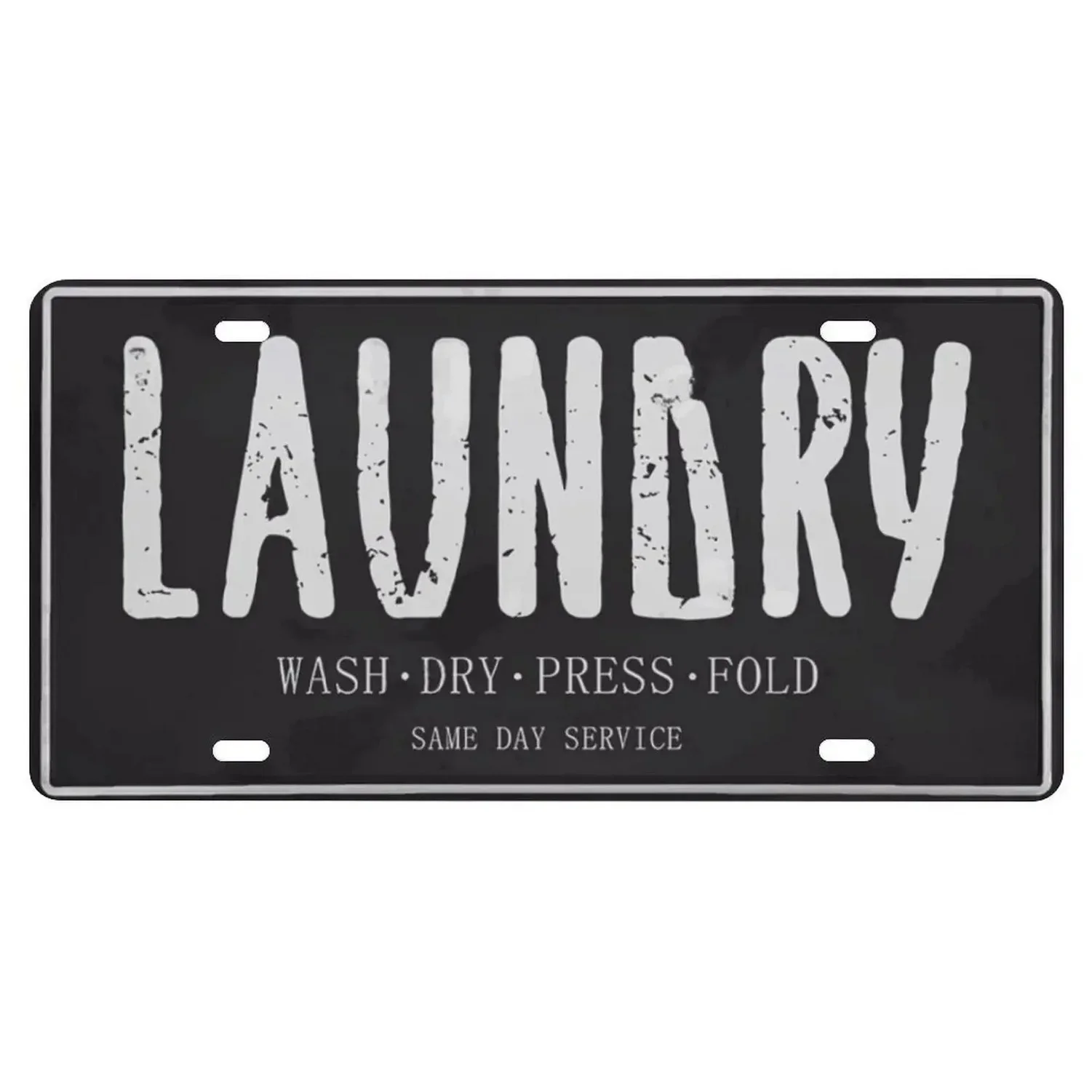 Laundry Room Open 24 Hours Metal Tin Signs Vintage Plaque Auto License Plate Embossed Tag Garage Bars Pubs Clubs Home Wall Decor