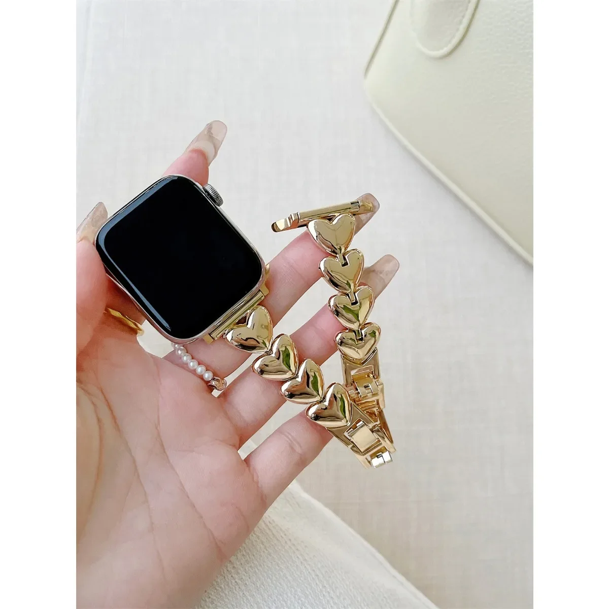 Watch Band For iWatch 42/44/45/46/49mm 38/40/41mm Metal Fashion Watch Strap For Watch Series Ultra2 Series 10/9/8/7/6/5/4/3/2/1_voghion.com
