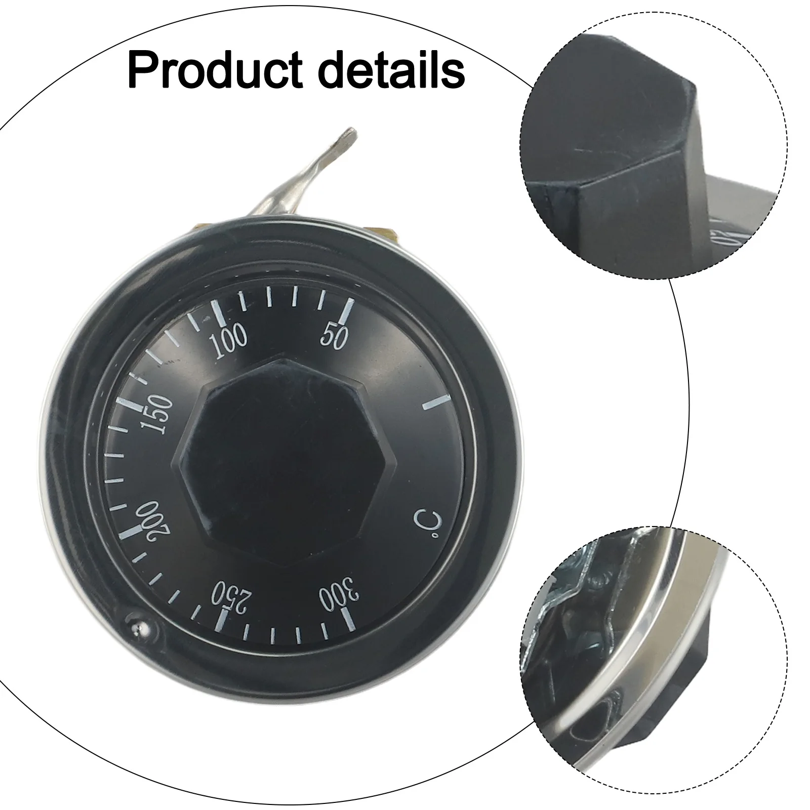 Electric Oven Thermostat with Accurate Capillary Tube Design and Temperature Range of 50 to 300 Degrees Celsius