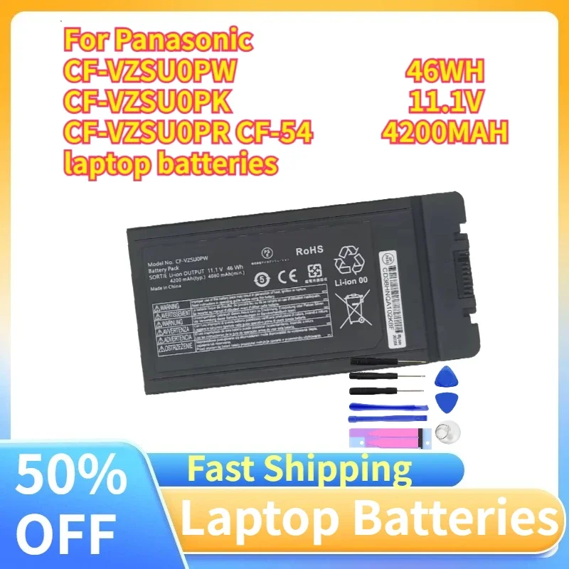 New CF-VZSU0PW 46WH 4200MAH for Panasonic TOUGHBOOK CF54 CF-54 MK1 MK2 MK3 Gloved Multi Touch Lite Performance Prime CF-VZSU0PR