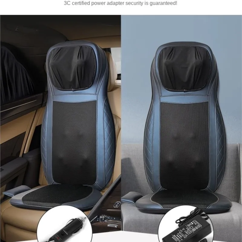 Electric Back Massager Cervical Heating Neck Waist shiatsu Cushion Household Whole Body kneading Massage For Chair