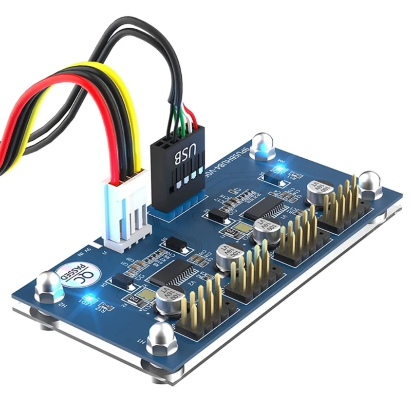 USB2.0 9Pin Multiplier Hub Port with Base for Efficient Use Adapter