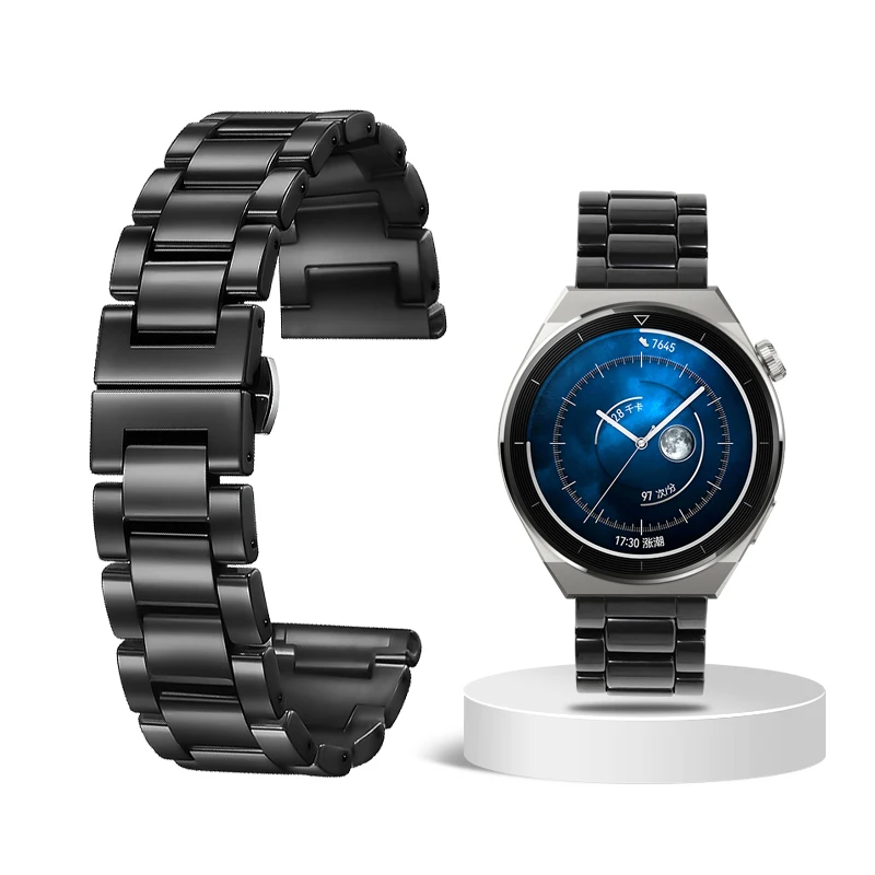 

Ремешок керамический для Huawei Watch GT 3/ GT4 46 мм/GT3 Pro /GT 2e/GT 2 Pro/Watch 4 3, браслет для Xiaomi Watch S2 S3, 22 мм
