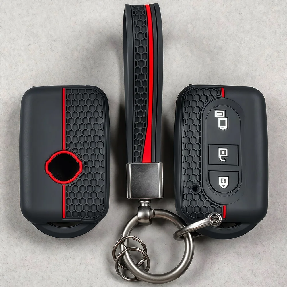 Key Case Cover for Nissan Qashqai J10 Tiida Micra X-Trail NV200 Navara Pathfinder Juke Keychain Fob Key Holder Keychain Protect