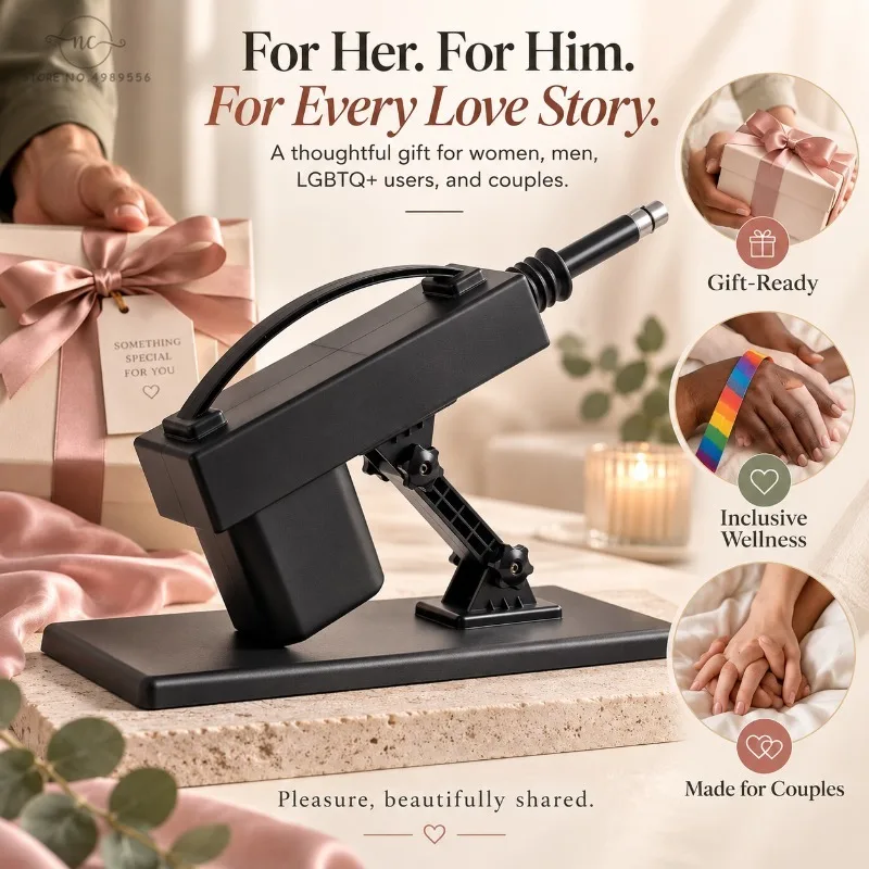 Automatic Thrusting Sex Machine with Realistic Dildos, Powerful Reciprocating Piston for Man with 3XLR Connector,Love Machine for Couple, Adult Sex Toy for Female with 1/5/7/8 Accessories, Auto Big Dick For Women Masturbator For Vagina Massage