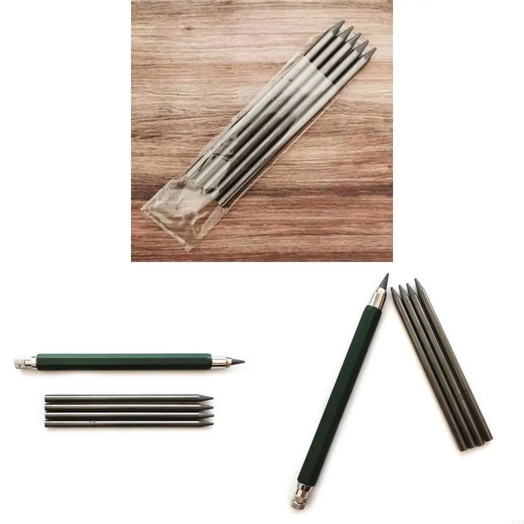 

M5TB Mechanical Pencil Sets Automatic Black Refills Drafting Drawing Art Sketch