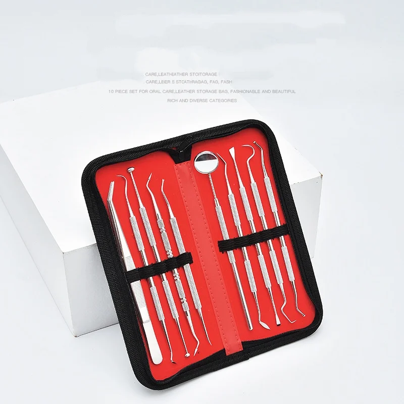 

Stainless steel dental tool set probe dental calculus removal artifact hollow endoscope dental care