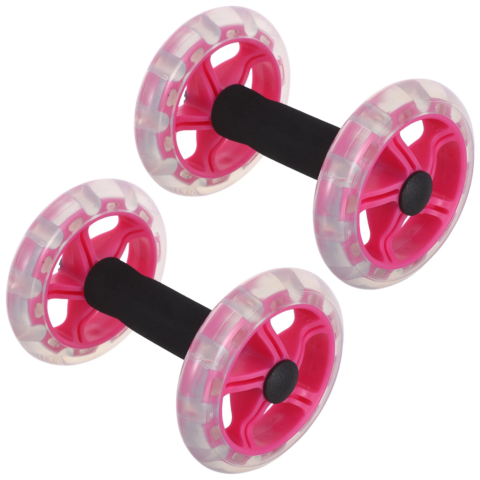 

2Pcs Double Wheel Ab Roller for Abdominal Muscle Sculpting Core Workout Exercise Equipment Fitness Training At Home Office