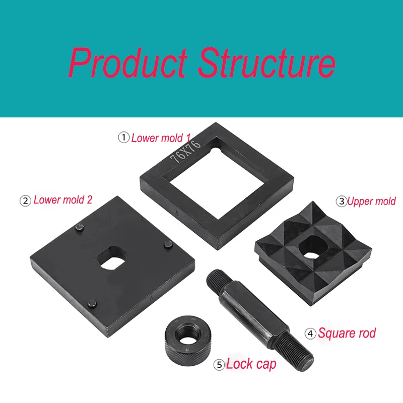 （Customized）Hydraulic Punch Mold SYK-8A/SYK-8B/SYK-15 Rectangle/Square Hole Die Knockout Punching Die