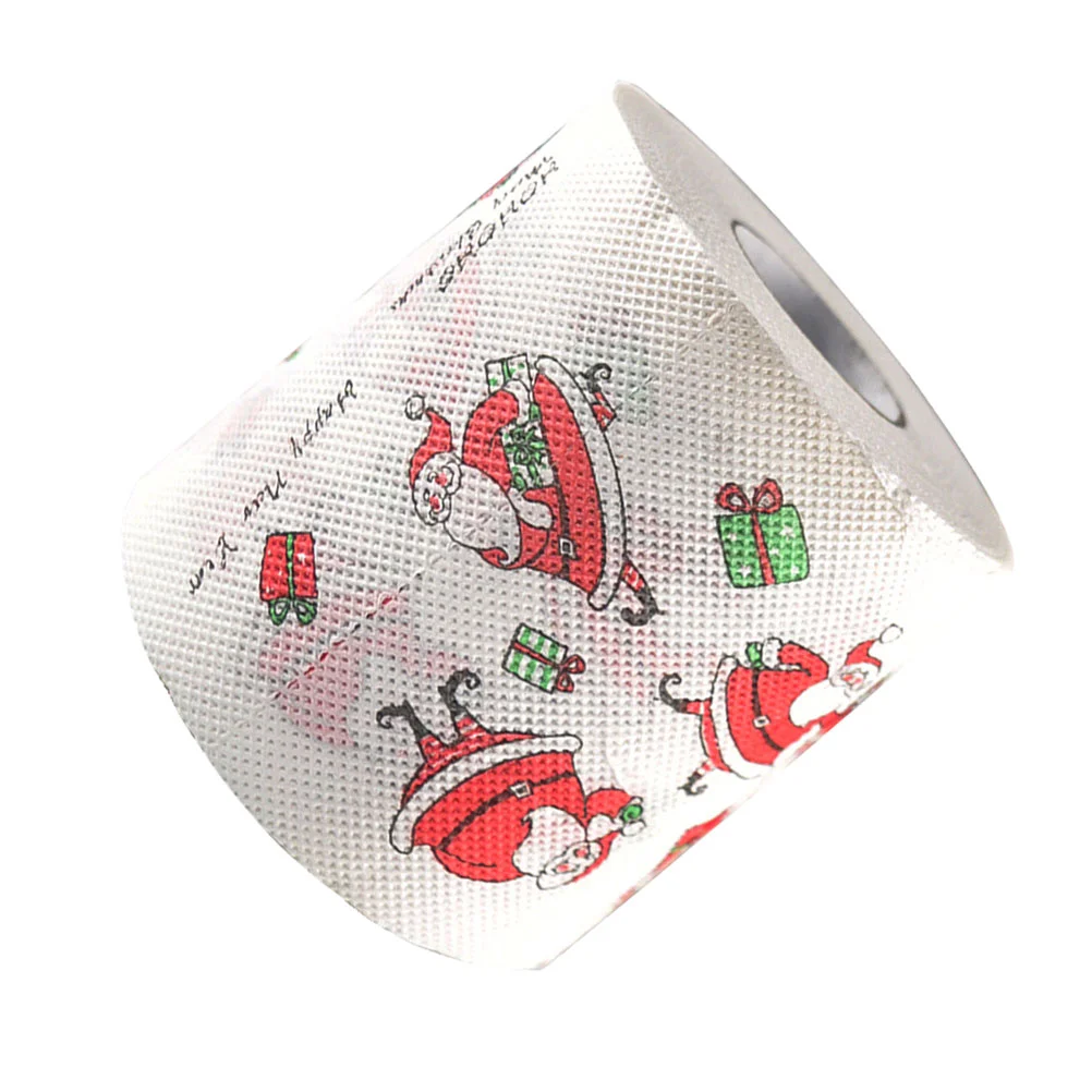 Christmas Gifts Paper Napkins Decorative Santa Claus Toilet Towels Tissue Printed