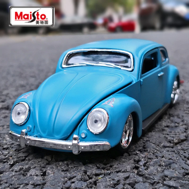 Maisto 1:24 Volkswagen Beetle Alloy Car Model Diecast Metal Toy Vehicles Classic Car Model Simulation Collection Children Gift