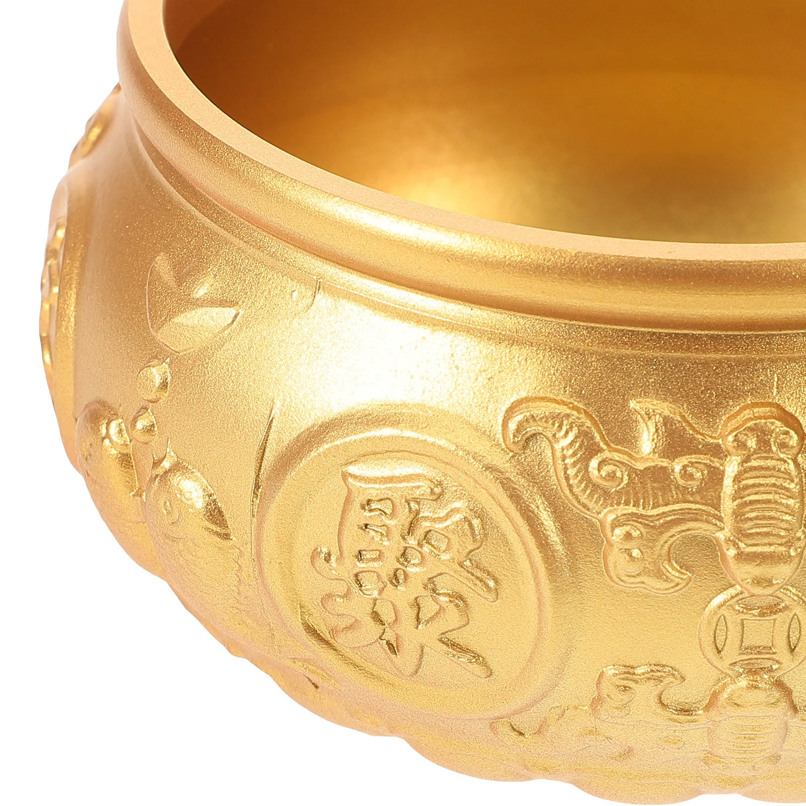 

Copper Treasure Basin Vintage Desktop Treasure Bowl Decorative Money Bowl Home Office Tabletop Decoration Tabletop Decoration