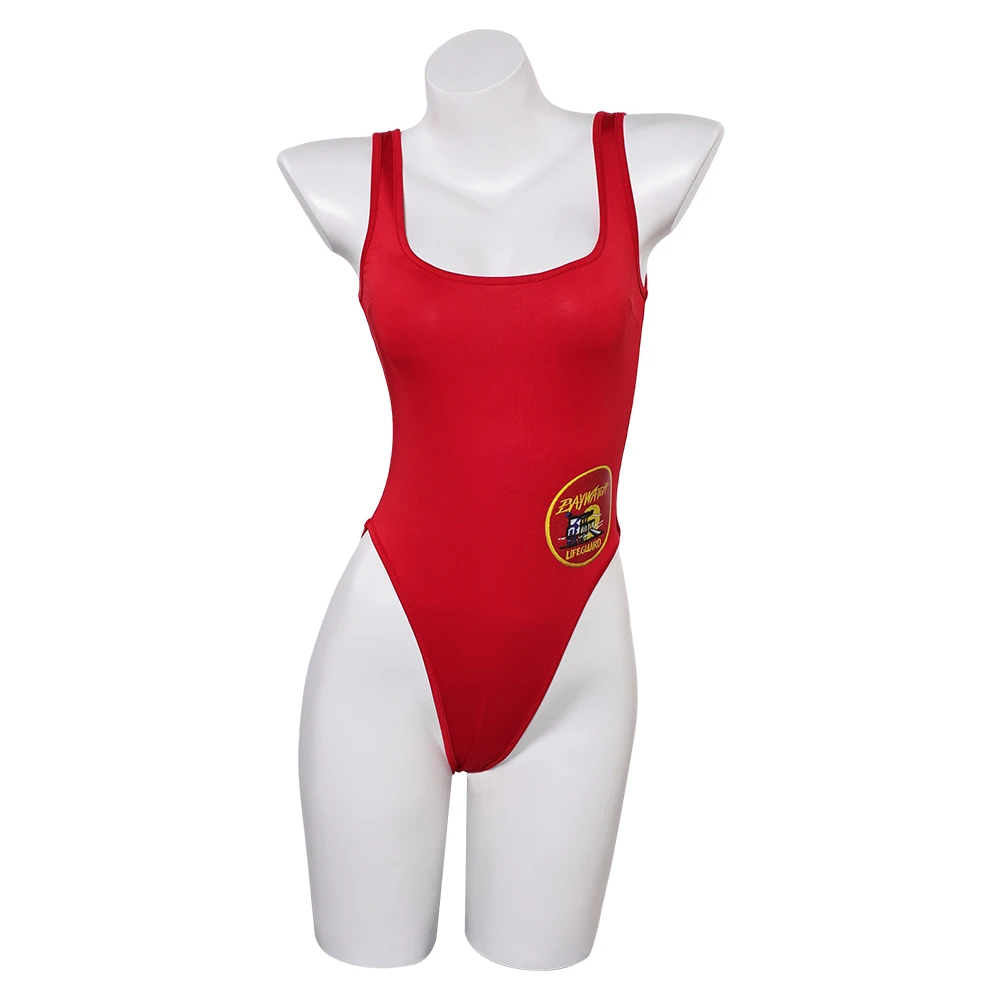 Traje de baño de Baywatch para mujer, traje de baño Sexy, uniforme de equipo de rescate en la playa, traje de Cosplay para Halloween y verano