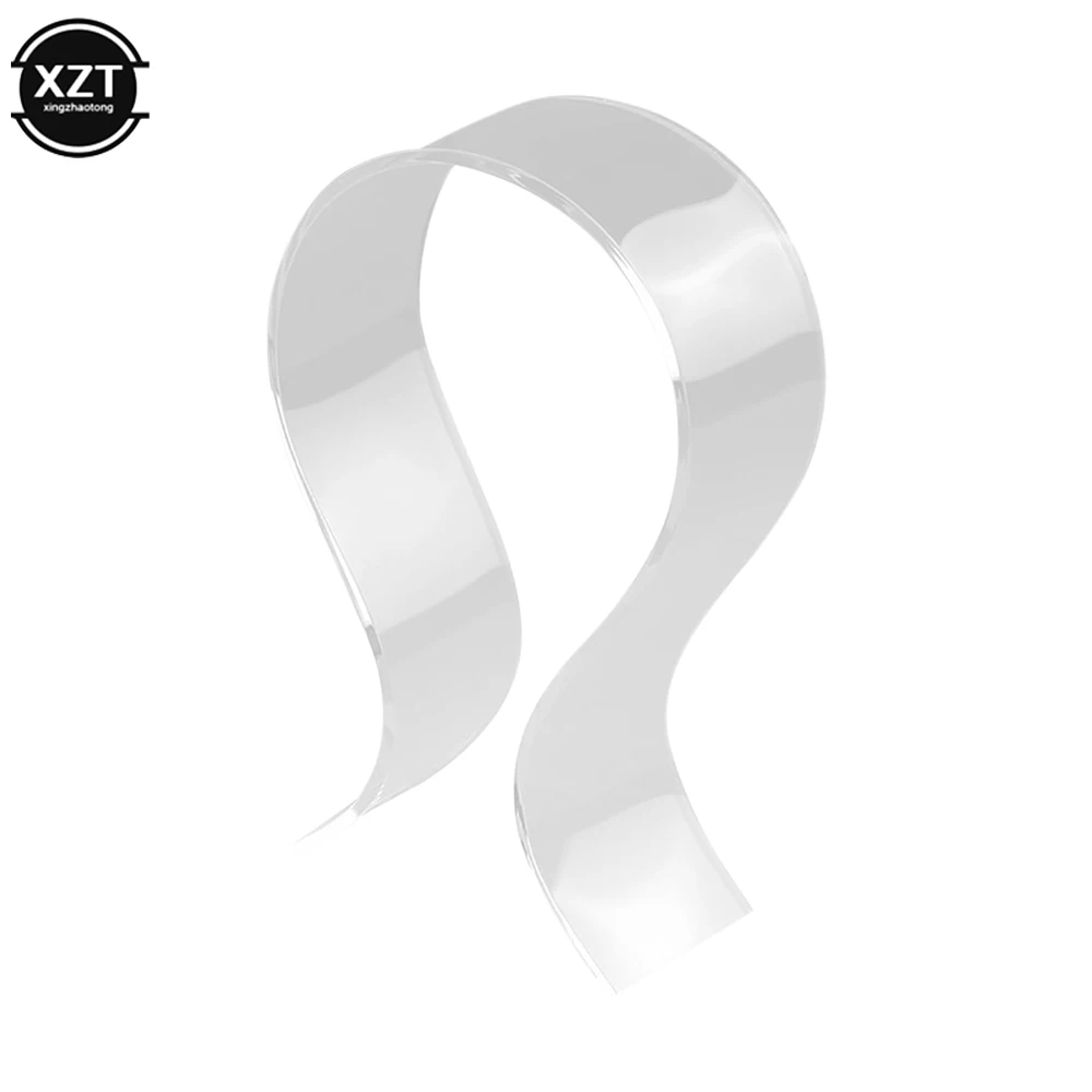 U-shaped Acrylic Headphone Rack Headphone Rack Display Rack Desktop Portable Headphone Accessories Desktop Storage Rack 헤드셋 거치대