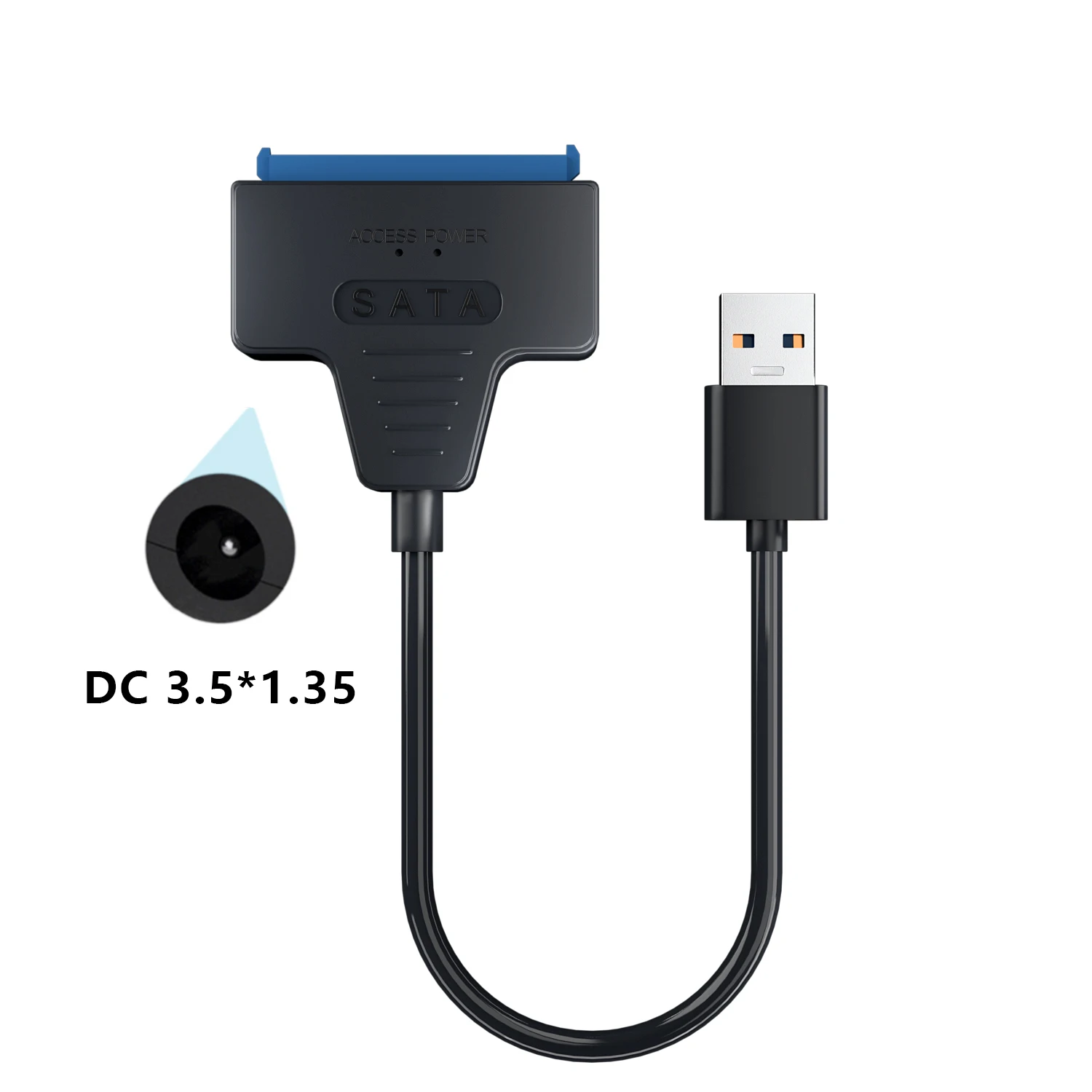 Usb 3.0 Naar Sata/Type-C Adapter Sata Kabel 2.5/3.5 Inch Ssd Hdd Sata Iii Harde Schijf Met 12V/2a Power Adapter