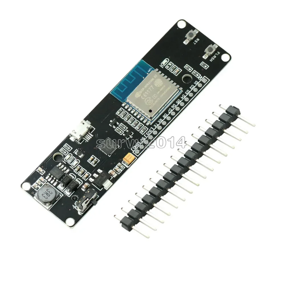 

1 шт. для WeMos D1 ESP-Wroom-02 материнская плата ESP8266 Мини Wi-Fi модуль Nodemcu 18650 зарядная батарея макетная плата PWM