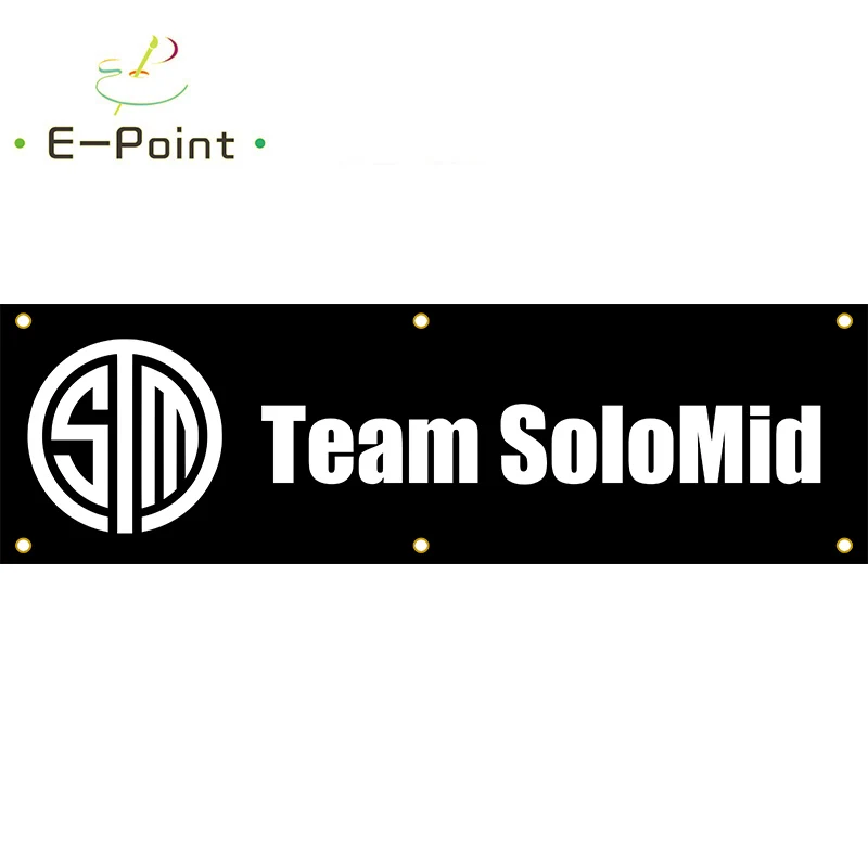 130GSM 150D Material Team SoloMid TSM Gaming Banner 1.5ft*5ft (45*150cm) Size for Home Flag Indoor Outdoor Decor