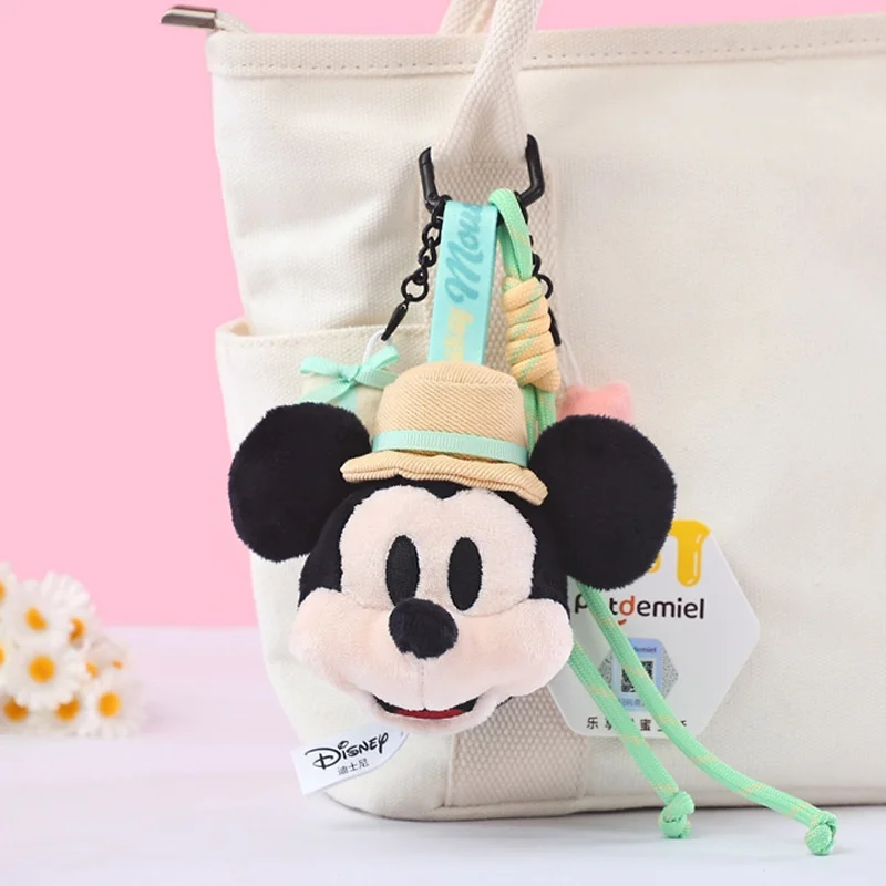 Klassische Anime kleine Anhänger Plüsch Schlüsselanhänger Mickey Mouse Puppen Kuscheltiere Weihnachtsgeburtstagsgeschenke für Kinder – Detail 6