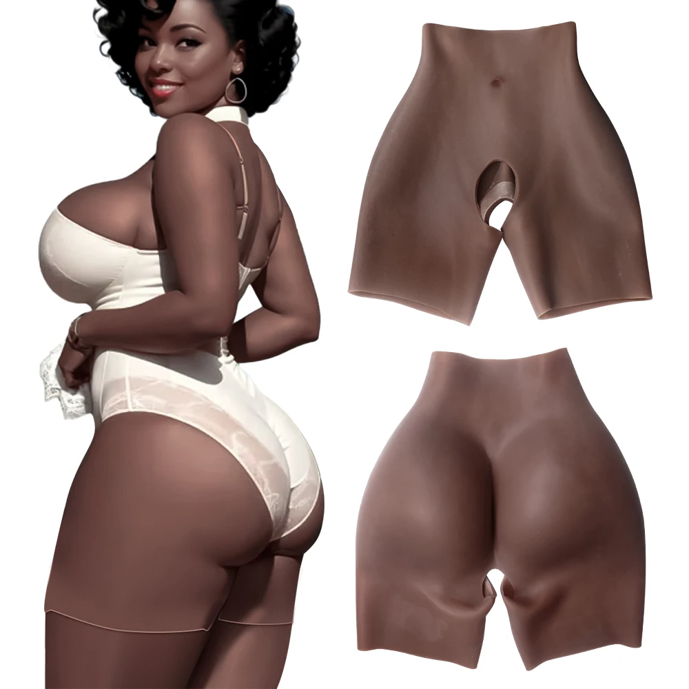 

Silicone Butt Pads 1.2cm Sexy Female Realistic Buttocks and Hips Enhancement High Waist Shapewear for African Woman Big Ass