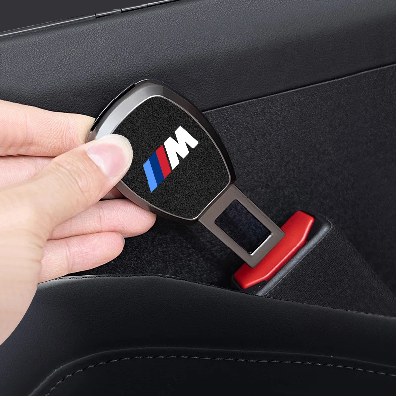 Car Seat Belt Clip Extender Safety Seatbelt Lock Buckle Plug Car Accessories for BMW M POWER M1 M3 M5 PERFORMANCE