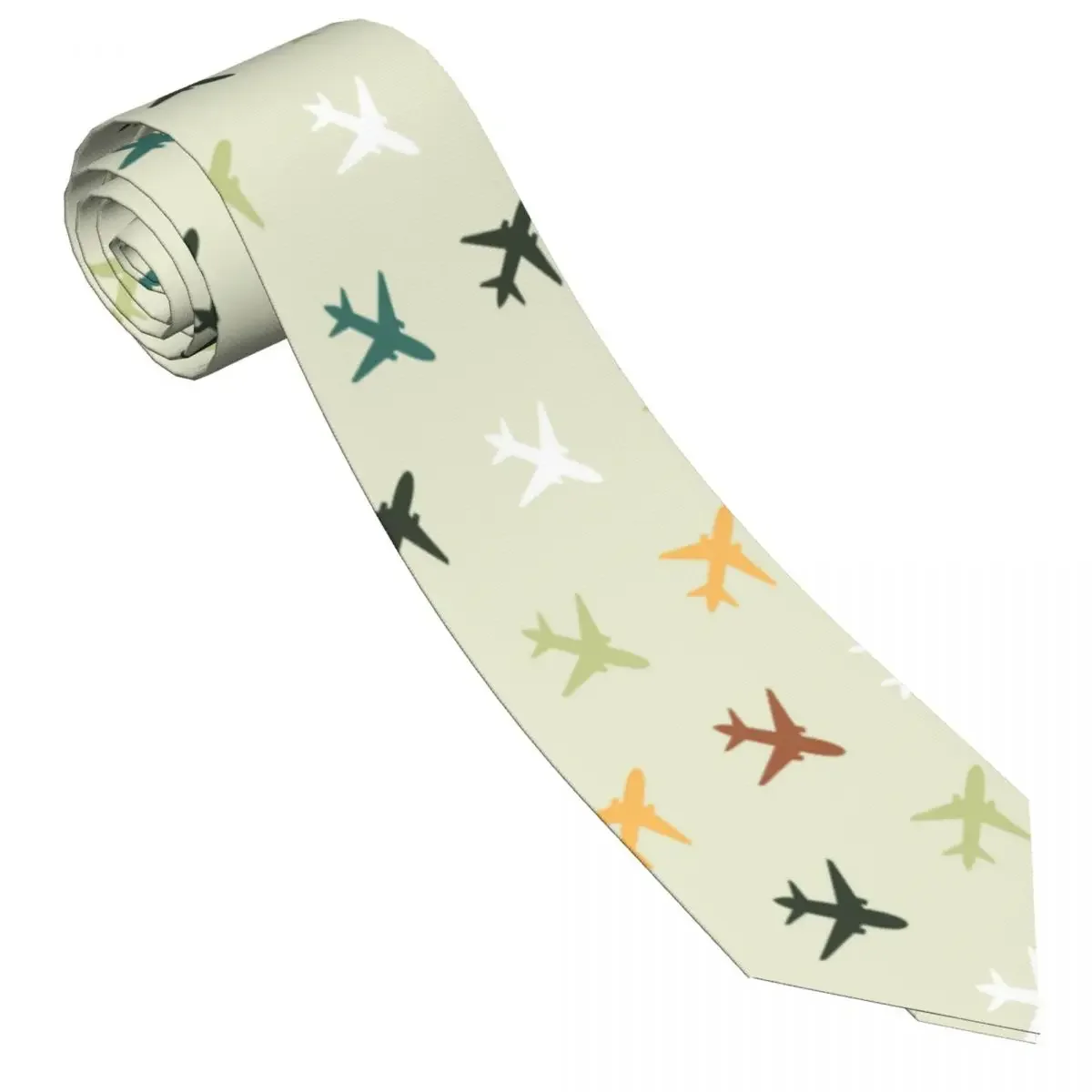 Casual Arrowhead Skinny Colorful Planes Necktie Slim Tie For Party Formal 