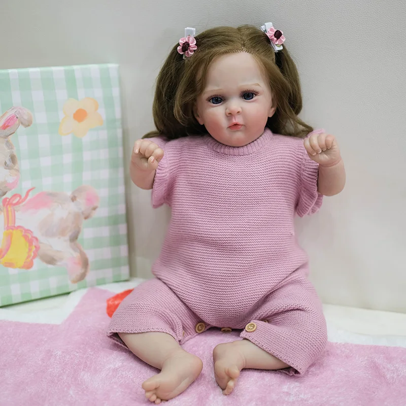 

19inch 48cm Jocy Newborn Baby Doll Reborn Soft Cuddly Body Lifelike 3D Skin with Visible Veins High Quality Handmade Doll