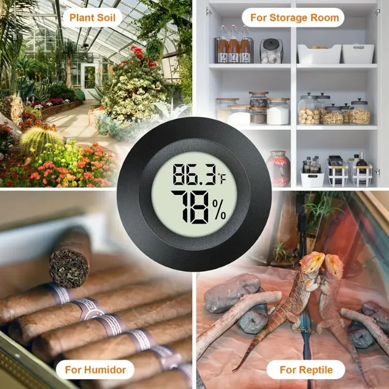 -50~ +70°C Mini LCD Digital Thermometer Hygrometer Fridge Freezer Tester Temperature Tester Sensor Humidity Meter Detector